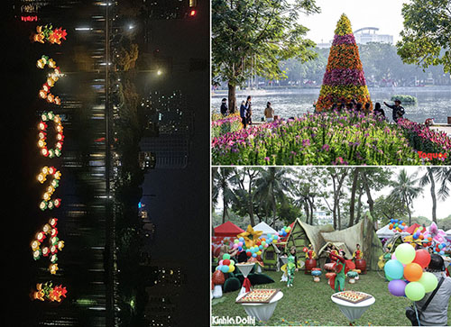 Flower show being held in Hanoi over New Year